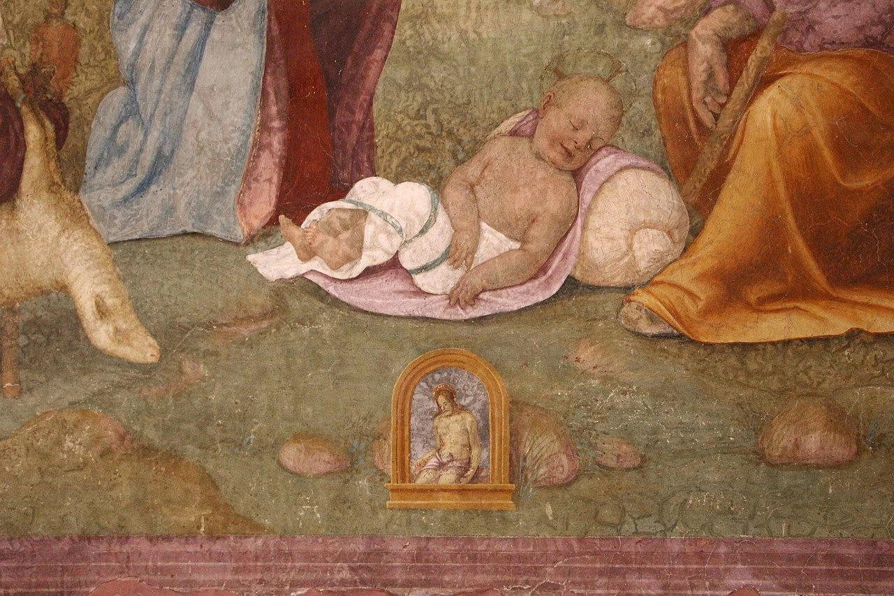 Adorazione dei pastori da Villa Dani a Montici - Museo del Cenacolo di Andrea del Sarto, dettaglio 1